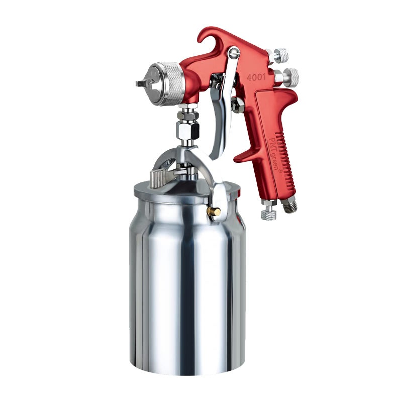 PNTGREEN HVLP Spray Gun Air Paint Sprayer Siphon Feed 1000CC Capacity, with 1.8mm Nozzle Professional Spray Guns for Painting Cars - Image 1